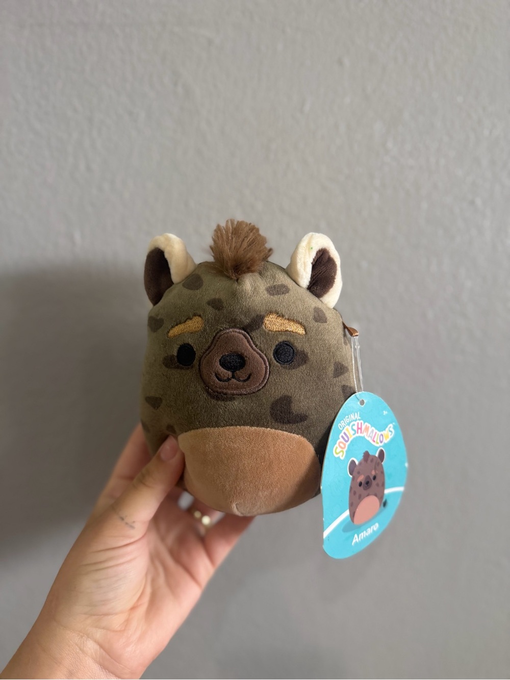 Ty Plush Leopard-Patterned Brown and Olive Green Stuffed Animal